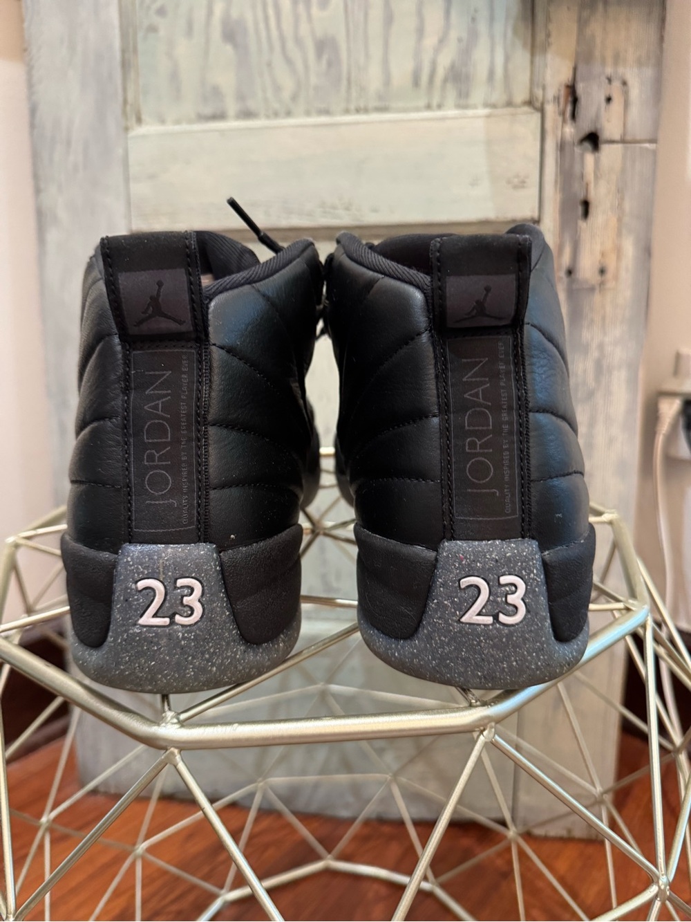 Nike Air Jordan Retro 12 Utility Black Grind sneakers MEN SZ 13 - Picture 2 of 10